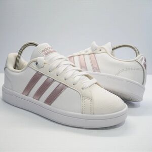 ADIDAS Women's white and Pink Sneakers